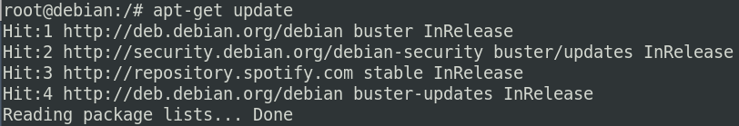 How to install Spotify on Debian 10 Debian linux shell 