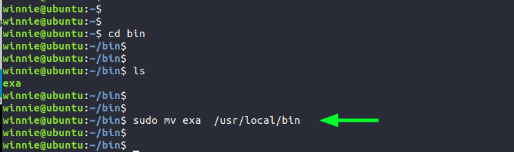 Exa – A modern replacement for ls command linux shell 