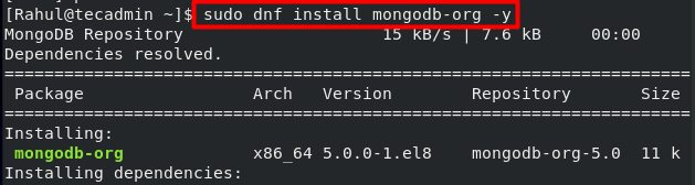 How To Install and Secure MongoDB on CentOS 8 Databases mongo MongoDB nosql  