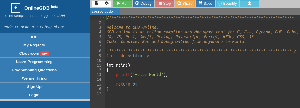 9 Best Online C Compilers to Run Code in the Browser Development 