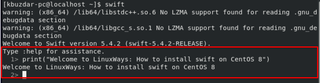 How to install Swift Programming Language on CentOS 8 centos linux shell 