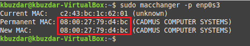 How to change the MAC address on Ubuntu 20.04 using Macchanger linux ubuntu 