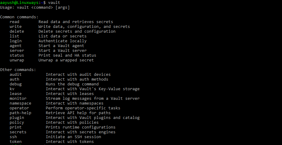 Store Passwords Securely with Hashicorp Vault on Ubuntu 20.04 linux ubuntu  