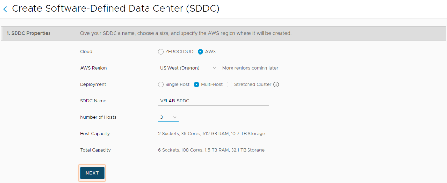 Deployment of SDDC using VMware Cloud on AWS Services AWS Cloud Computing Sysadmin 
