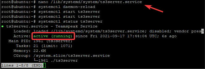 How to Install TeamSpeak Server on Ubuntu 20.04 ubuntu 