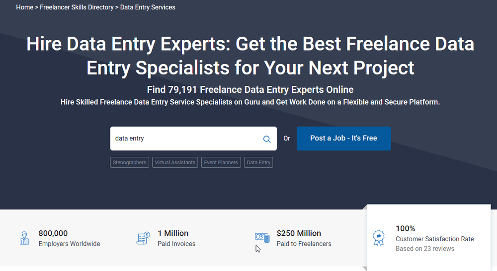 6 Best Platforms to Hire Freelance Data Entry Operators Growing Business 