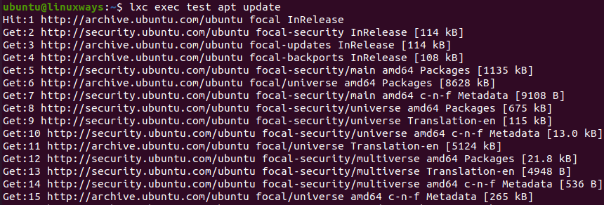 How to use LXD Containers on Ubuntu 20.04 ubuntu 
