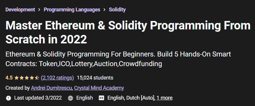 How to Learn Solidity in 2022 – 11 Courses/Resources Career Development 