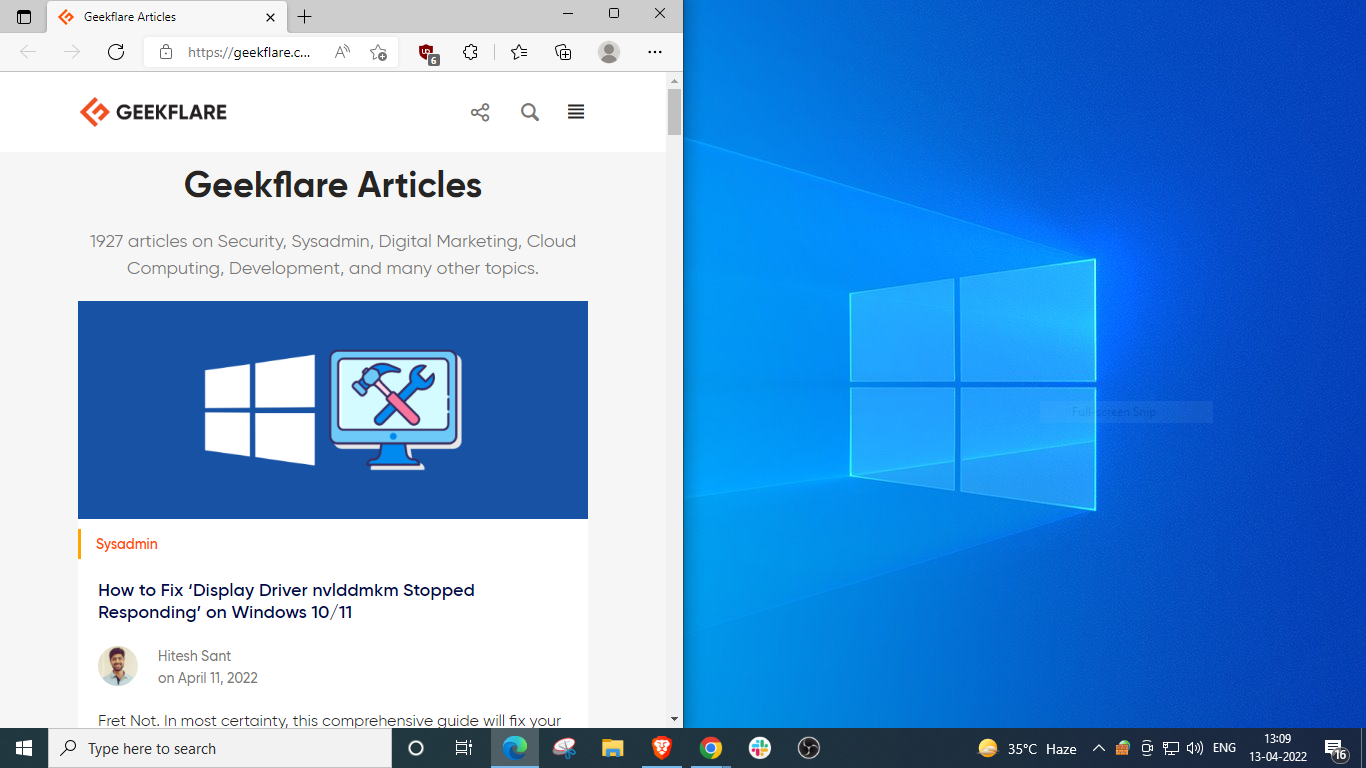 How to Split Screen into 2, 3 or 4 Sections on Windows 10/11 Smart Things windows 