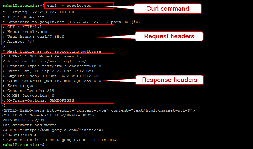 CURL How To Display Request Headers And Response Headers Kirelos Blog