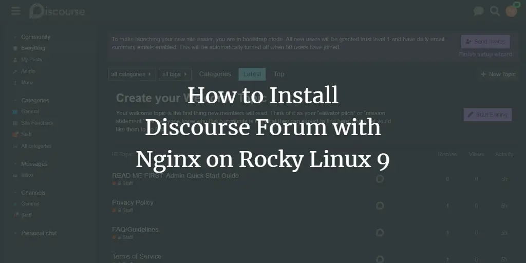 How to Install Discourse Forum with Nginx on Rocky Linux 9 linux 