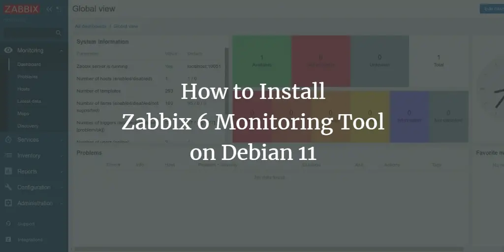 How to install Zabbix 6 Monitoring Software on Debian 11 Debian 