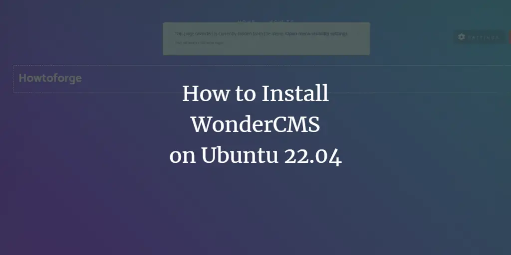 How to Install WonderCMS on Ubuntu 22.04 ubuntu 