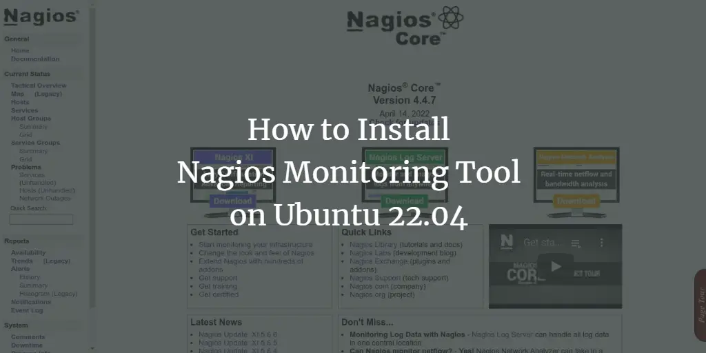 How to Install Nagios Monitoring Tool on Ubuntu 22.04 ubuntu 