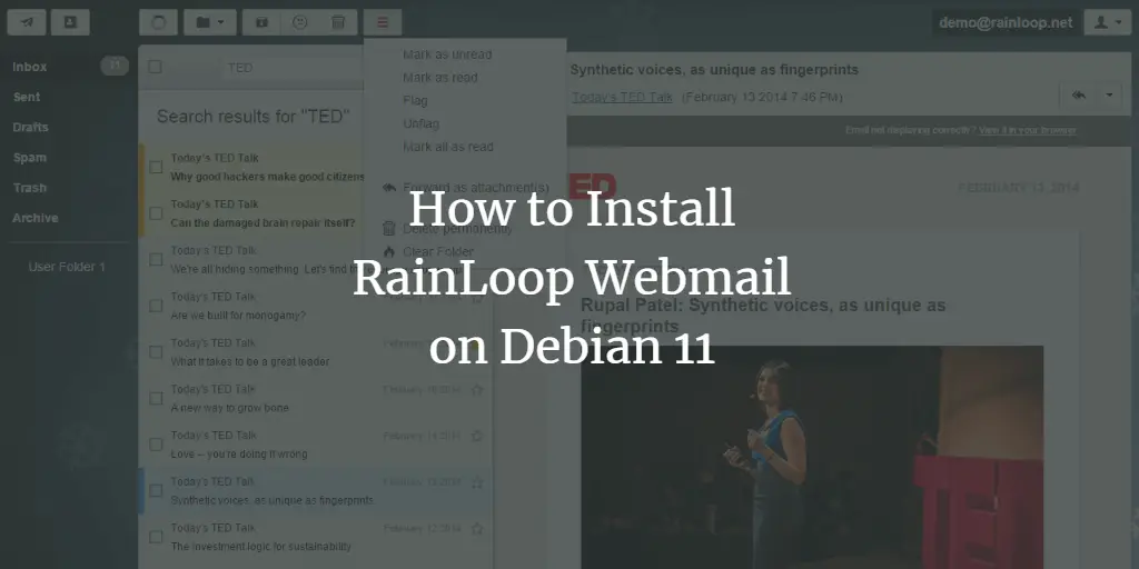 How to Install RainLoop Webmail on Debian 11 Debian linux 