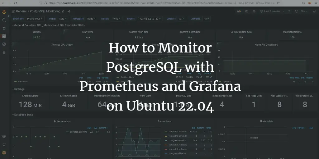 How To Monitor PostgreSQL With Prometheus And Grafana On Ubuntu 22.04 ...