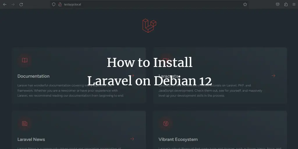 How to Install Laravel on Debian 12 Debian 