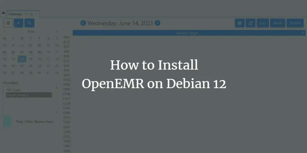 How to Install OpenEMR on Debian 12 Debian 