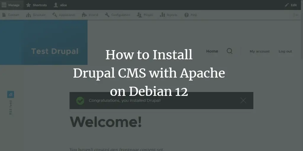 How to Install Drupal CMS with Apache on Debian 12 Debian 