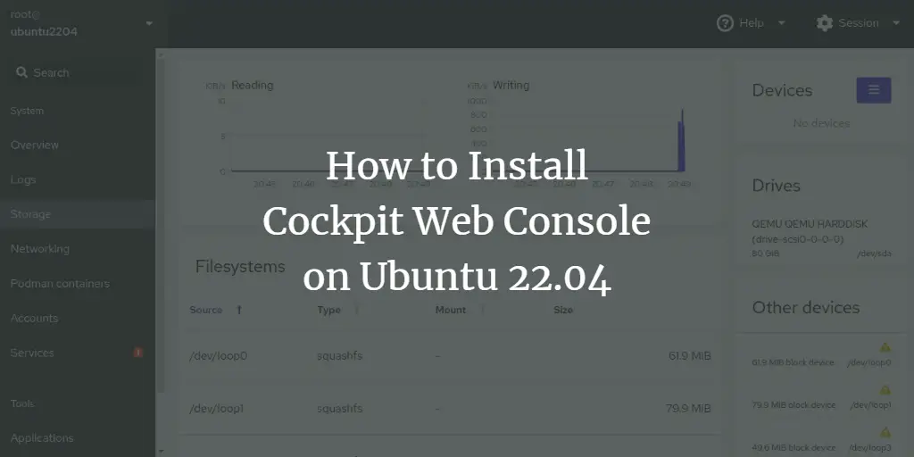 How to Install Cockpit Web Console on Ubuntu 22.04 ubuntu 