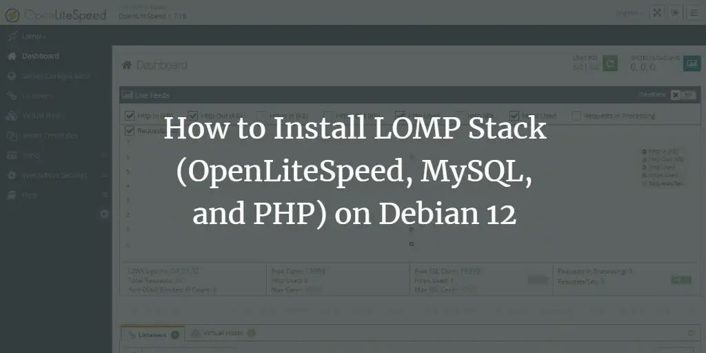 How to Install LOMP Stack (OpenLiteSpeed, MySQL, and PHP) on Debian 12 Debian 