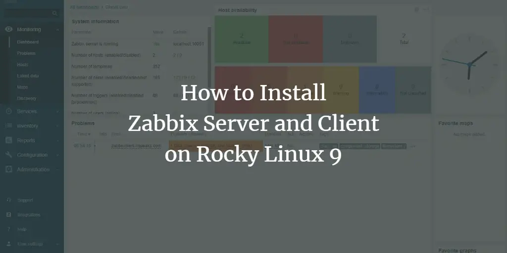 How to Install and Configure Zabbix Server and Client on Rocky Linux 9 linux 