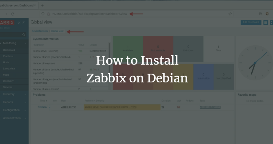 How to Install Zabbix on Debian Debian linux 