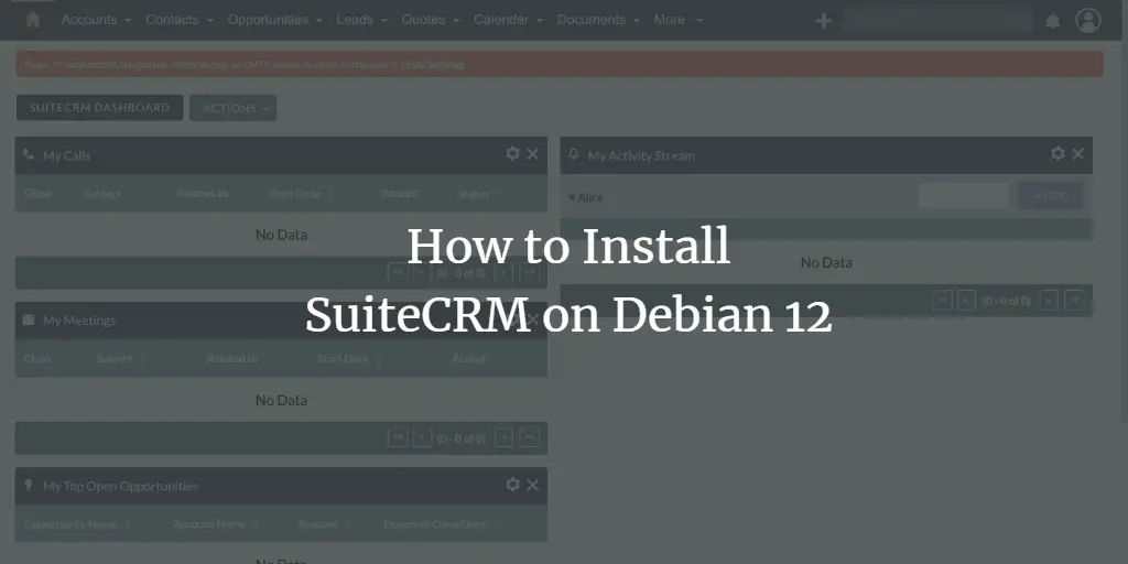 How to Install SuiteCRM on Debian 12 Debian 