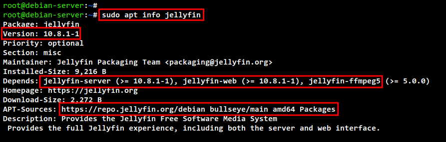 How do I set up Jellyfin Media Server under Debian linux 