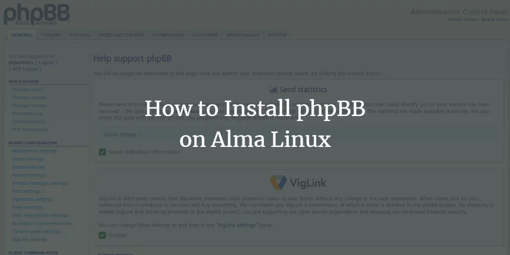 How to Install phpBB on Alma Linux AlmaLinux linux 