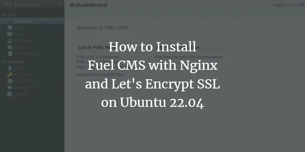 How to Install Fuel CMS with Nginx and Let's Encrypt SSL on Ubuntu 22.04 ubuntu 