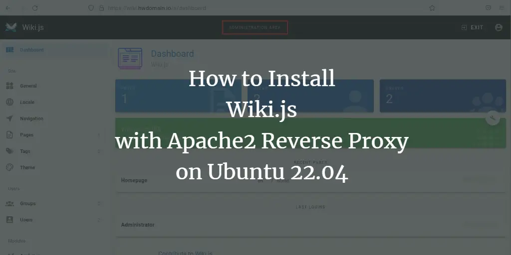 How to Install Wiki.js with Apache2 Reverse Proxy on Ubuntu 22.04 ubuntu 