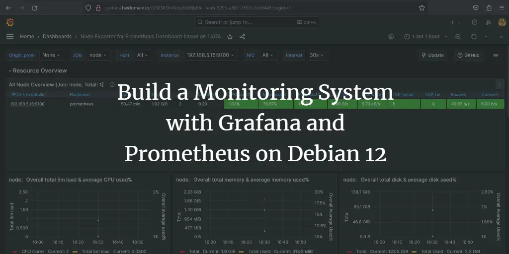 Build a Monitoring System with Grafana and Prometheus on Debian 12 Debian 