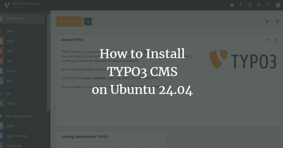 How to Install TYPO3 CMS on Ubuntu 24.04 ubuntu 