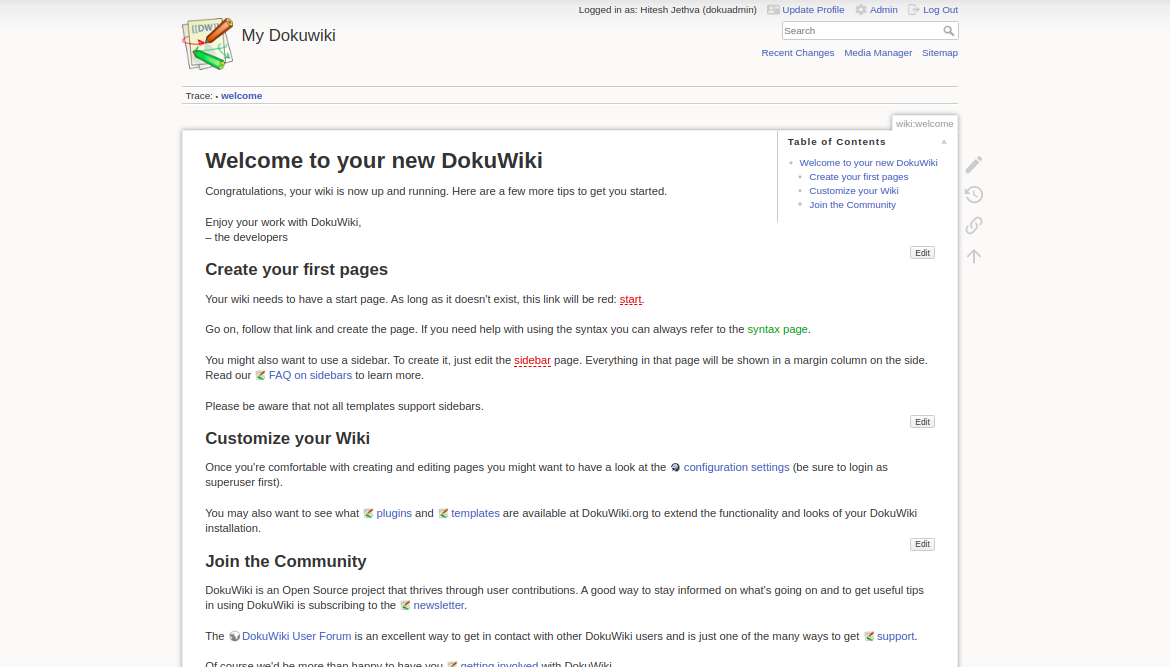How to install DokuWiki on CentOS centos linux 