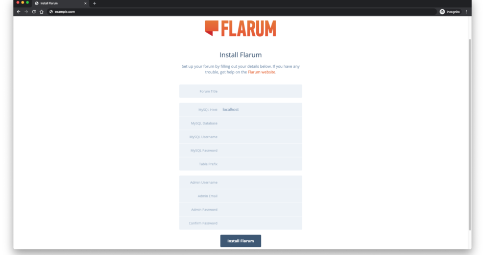 How to install Flarum Forum with Nginx on Ubuntu linux ubuntu 