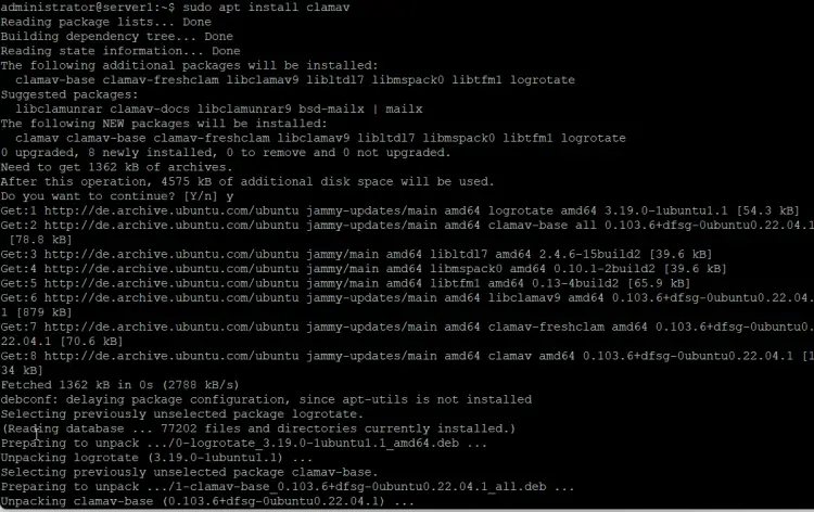 How to scan for viruses with ClamAV on Ubuntu 24.04 ubuntu 