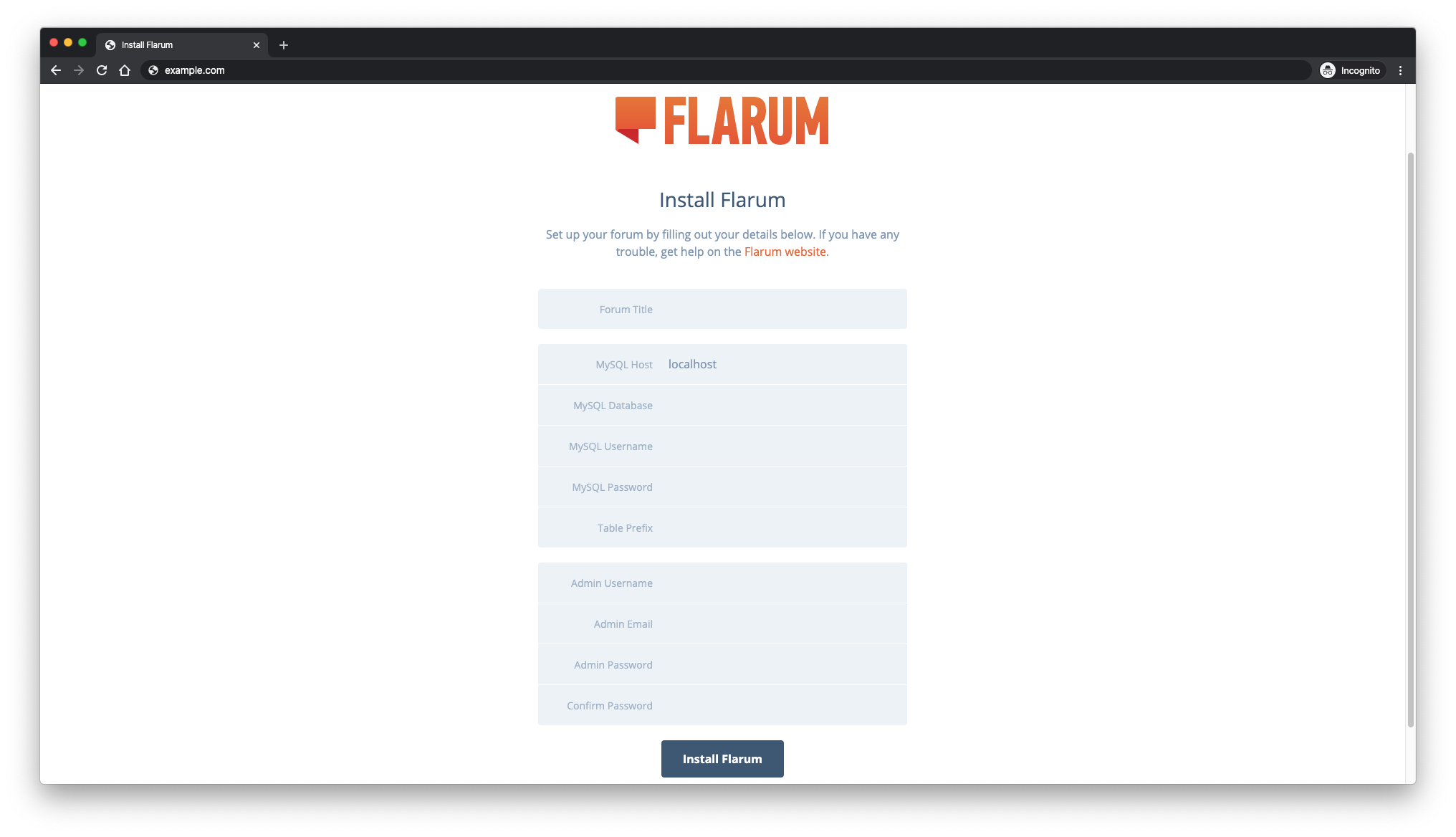 How to install Flarum Forum with Nginx on Ubuntu linux ubuntu 