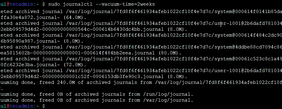 How to safely clear /var/log/journal logs in Linux Linux System Administration 