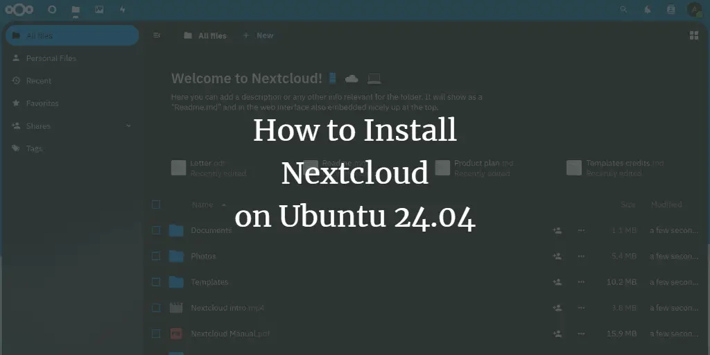 How to Install Nextcloud on Ubuntu 24.04 Server ubuntu 