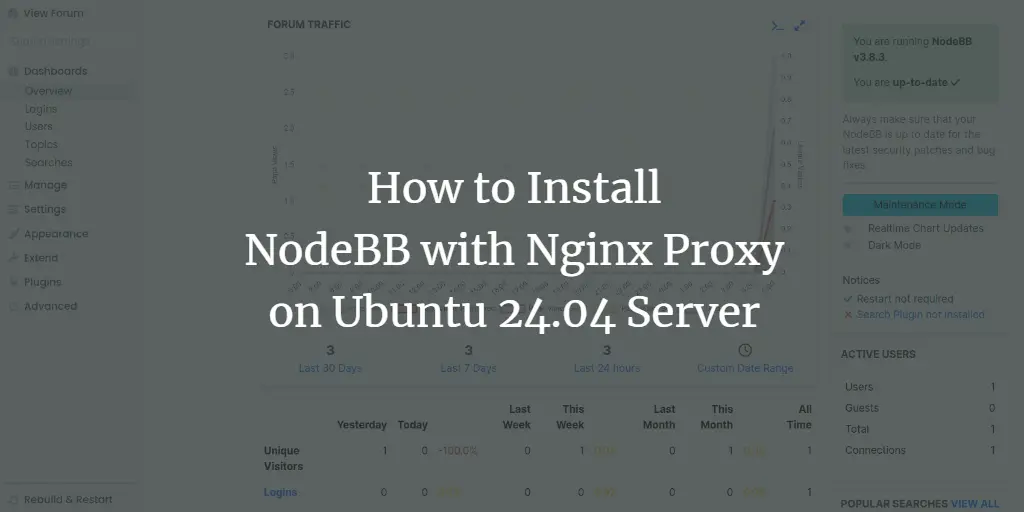 How to Install NodeBB with Nginx Proxy on Ubuntu 24.04 Server ubuntu 