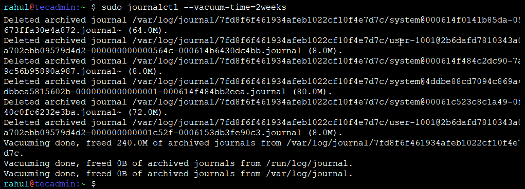 How to safely clear /var/log/journal logs in Linux Linux System Administration 