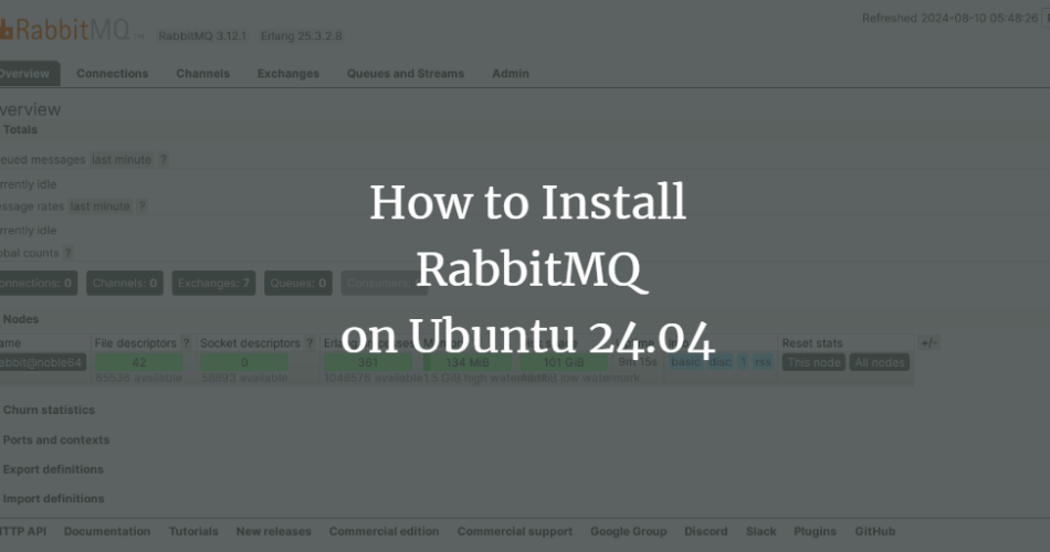 How to Install RabbitMQ on Ubuntu 24.04 Server ubuntu 