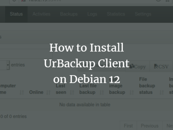 How to Install the UrBackup Client on Debian 12 and Connect It to Your UrBackup Server Debian linux 