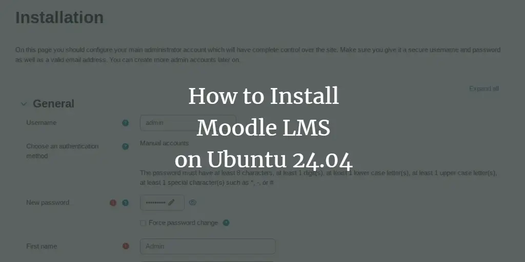 How to Install Moodle LMS on Ubuntu 24.04 Server ubuntu 