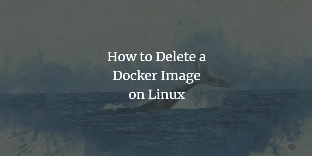 How to Delete a Docker Image on Linux linux 