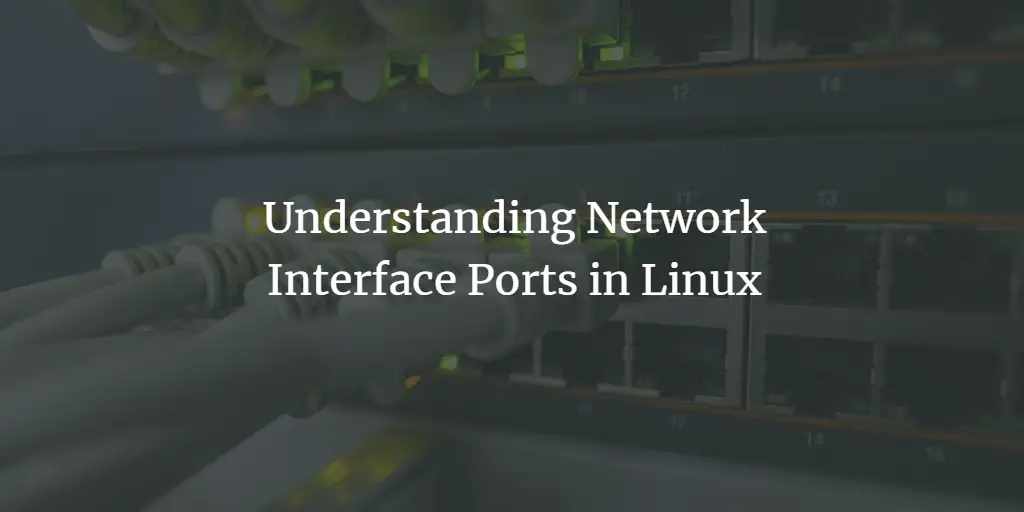 Understanding Network Interface Ports in Linux linux 