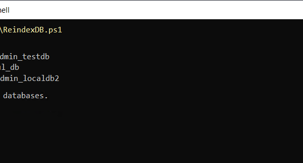 How to Reindex All SQL Server Databases Using a PowerShell Script General Articles mssql 