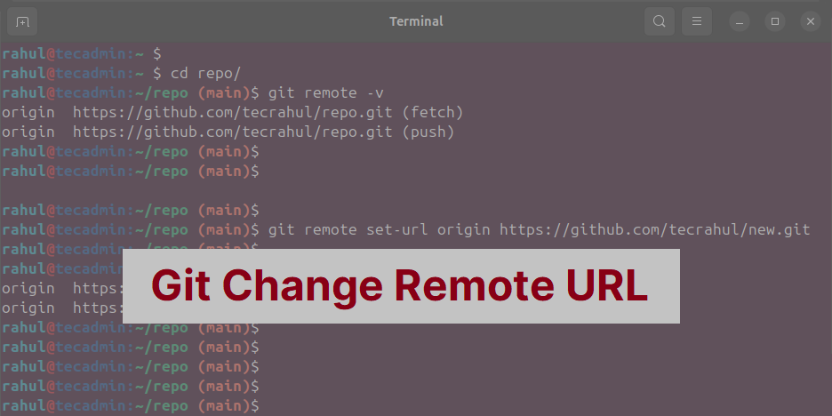 How to Git Change Remote Origin URL git Git Tips & Tricks 