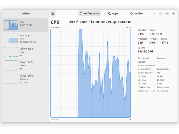 Mission Center: Real-Time System Monitoring for Linux Applications 